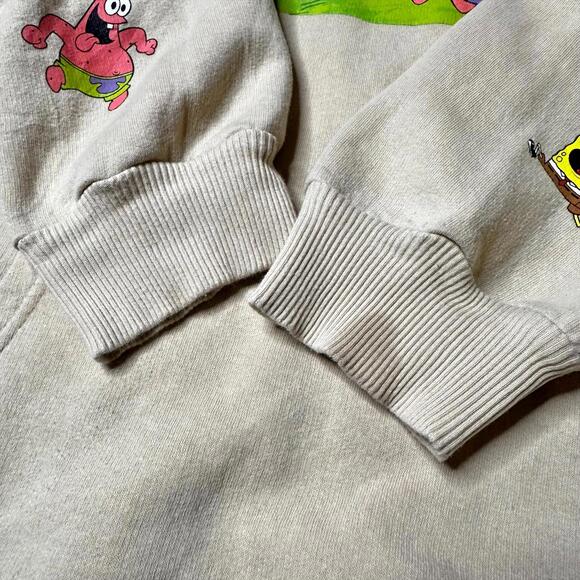 Nickelodeon Sponge Bob Patrick Graphic Hoodie Tan Unisex M - Picture 9 of 9